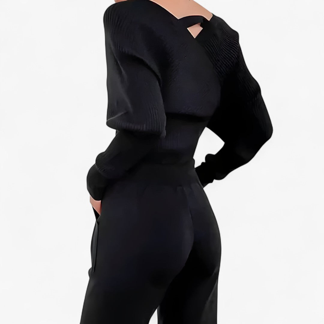 Leila | Modern rib-knit jumpsuit