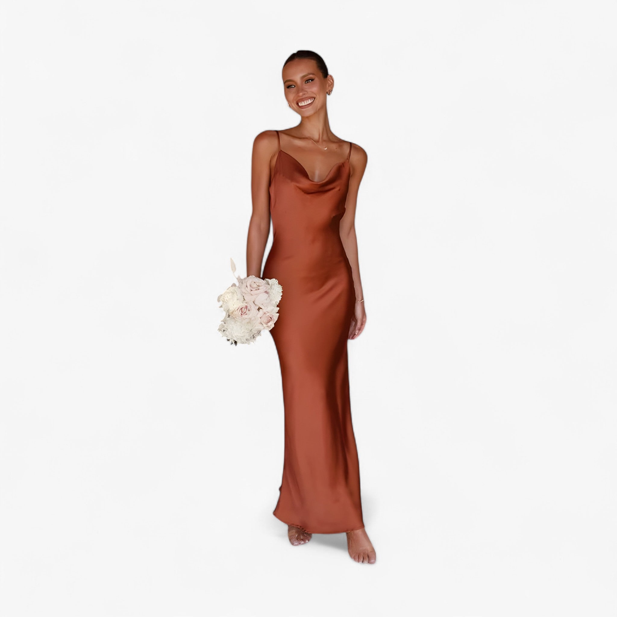 Dianne | Elegant Long Silk Dress