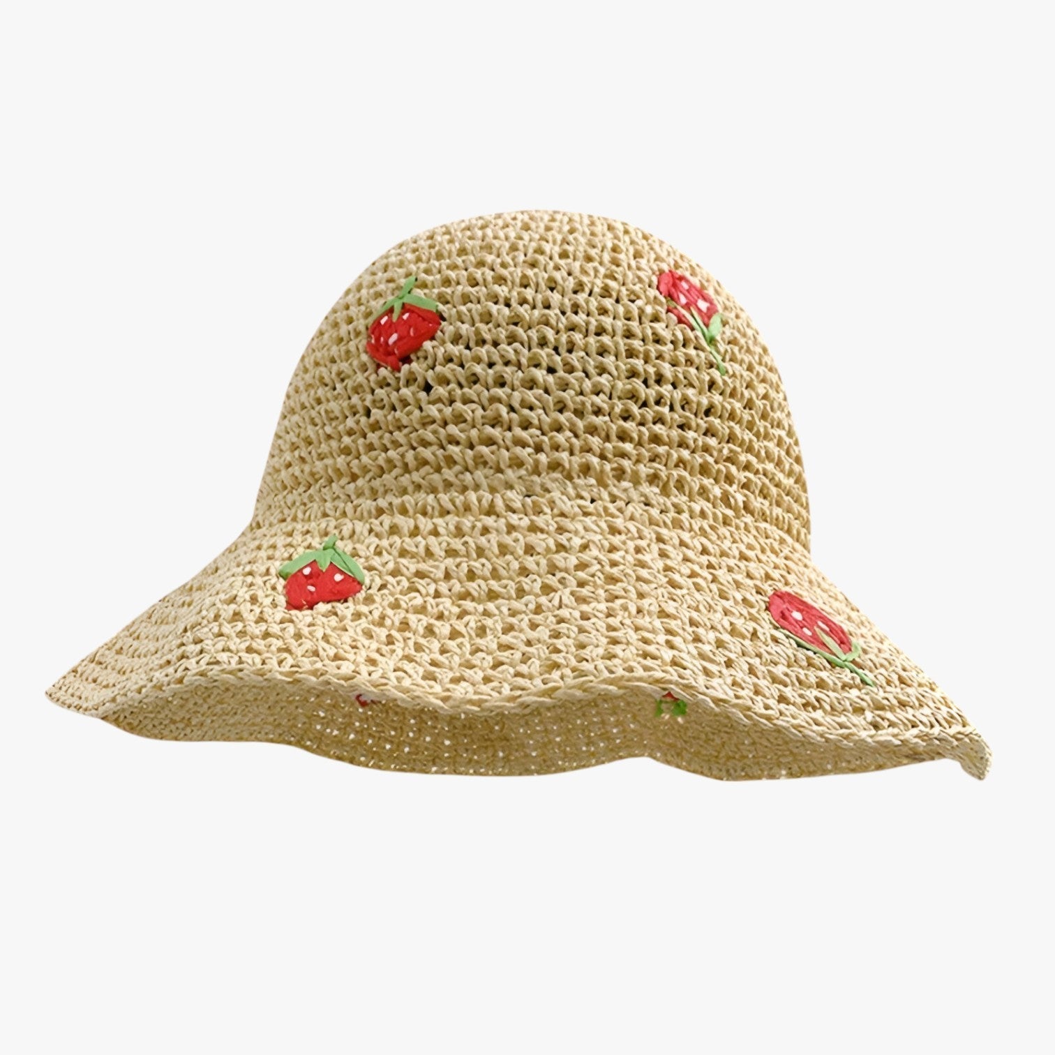 Kira | Strawberry Sun Hat – Foldable, handmade and fashion-conscious protection