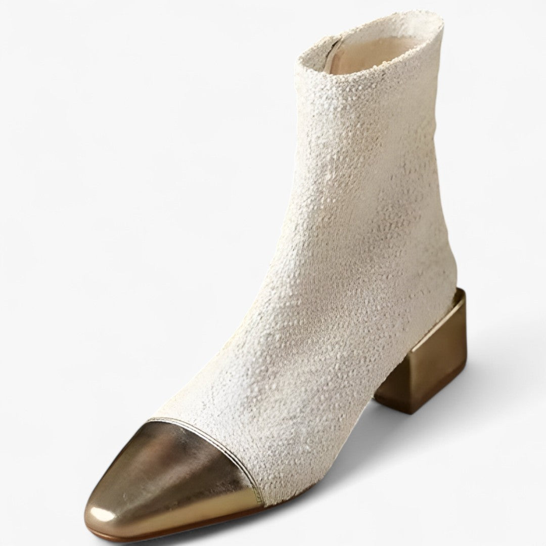 Selene | Elegant ankle boots with a slim heel and a pointed toe