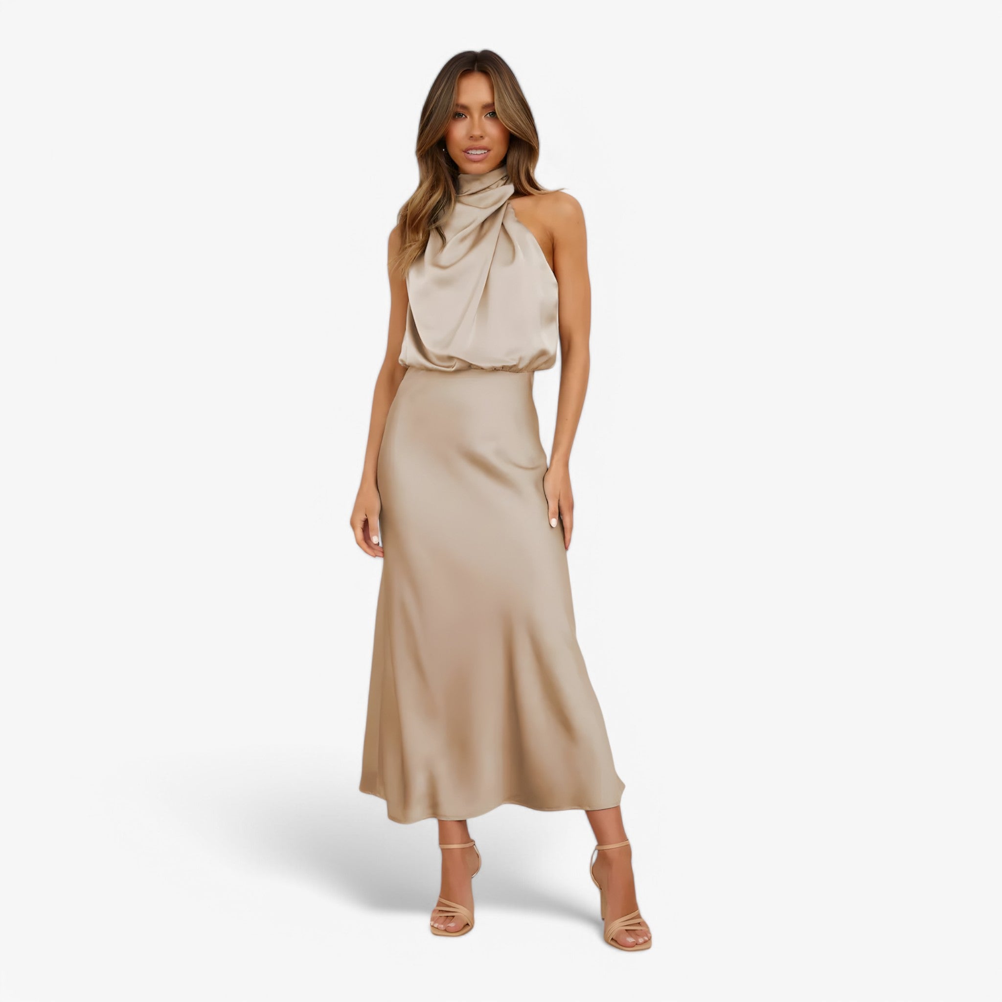 Vivienne satin dress – graceful elegance and sophisticated style