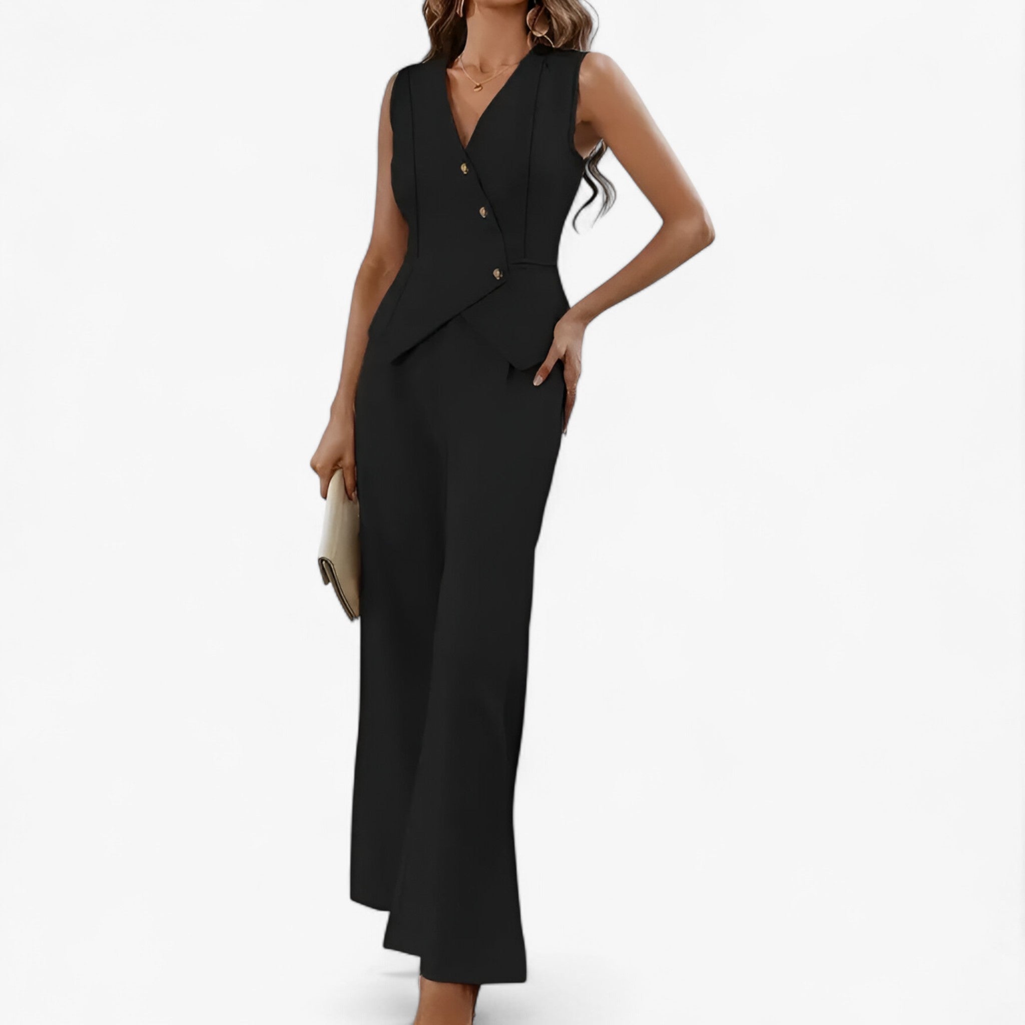 Anika – Sleeveless suit for effortless elegance