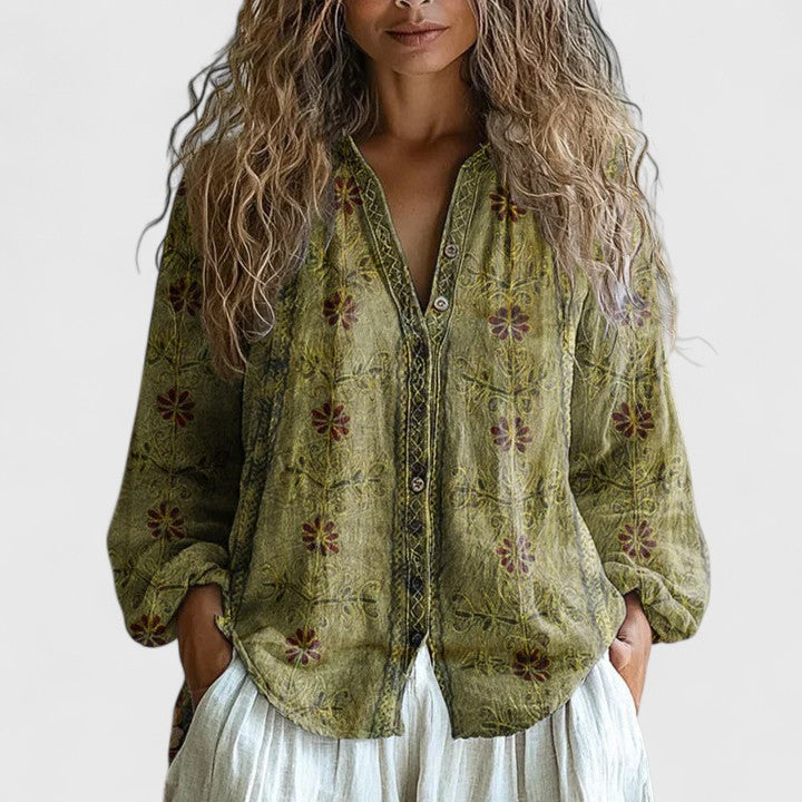 Mykayla Cozy Blouse - Soft, Comfortable Everyday Top