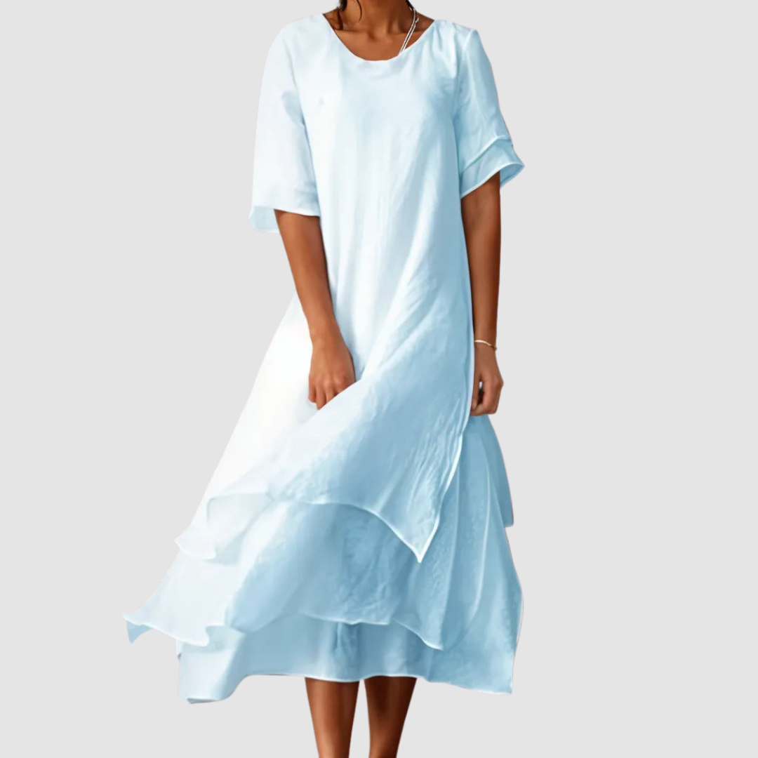 Elegant Flowy Loose-Fit Dress