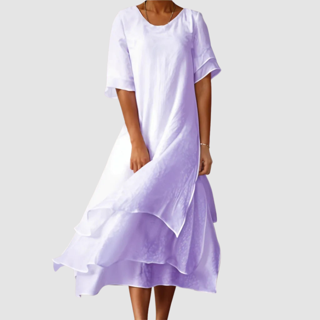 Elegant Flowy Loose-Fit Dress