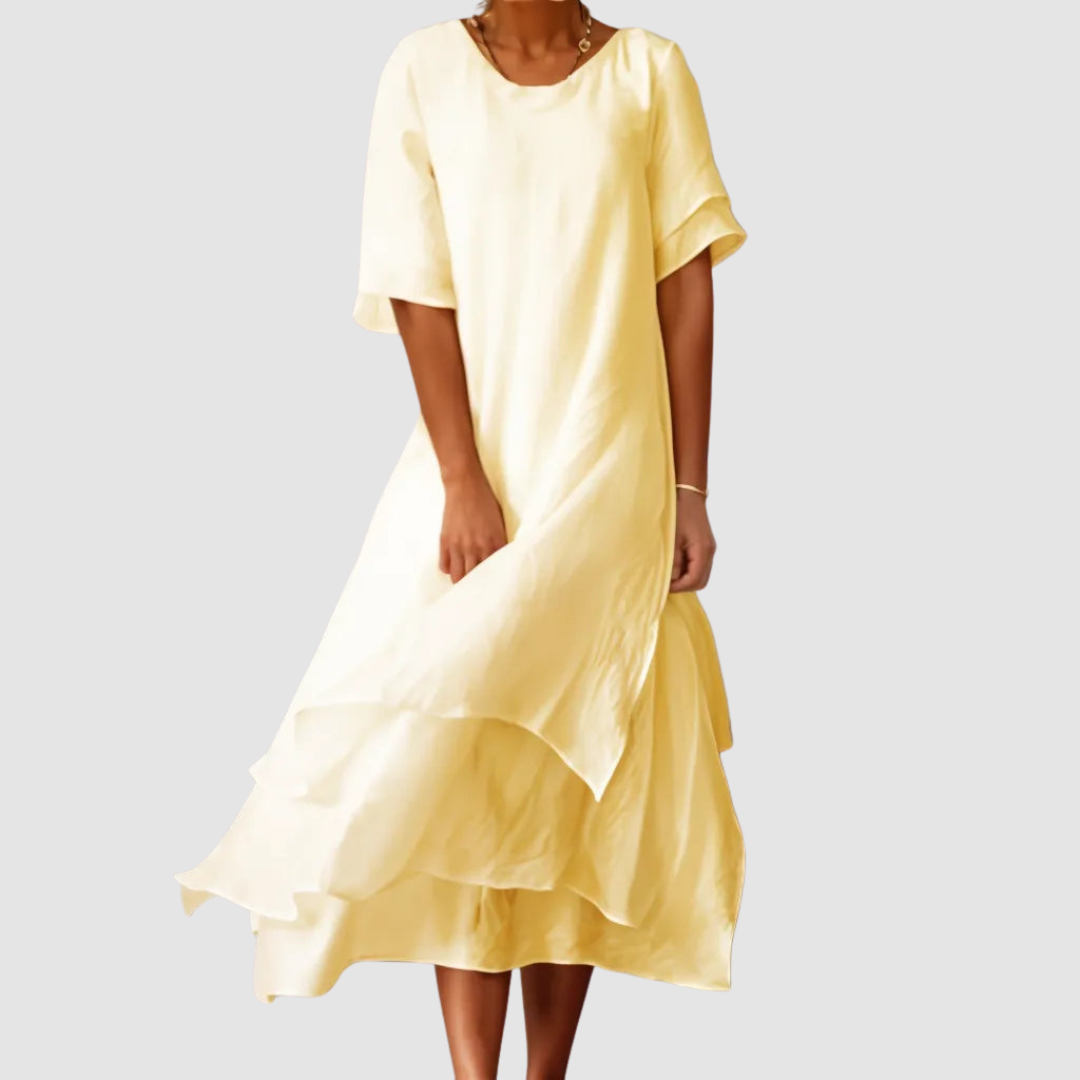 Elegant Flowy Loose-Fit Dress