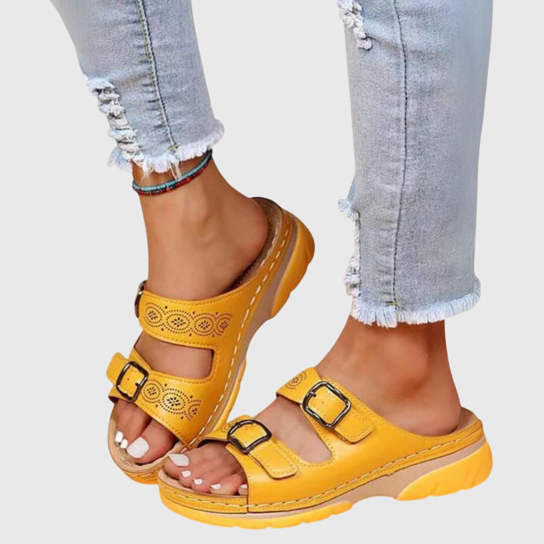 Diora™ Premium Leather Orthopedic Sandals - All-Day Comfort & Superior Support