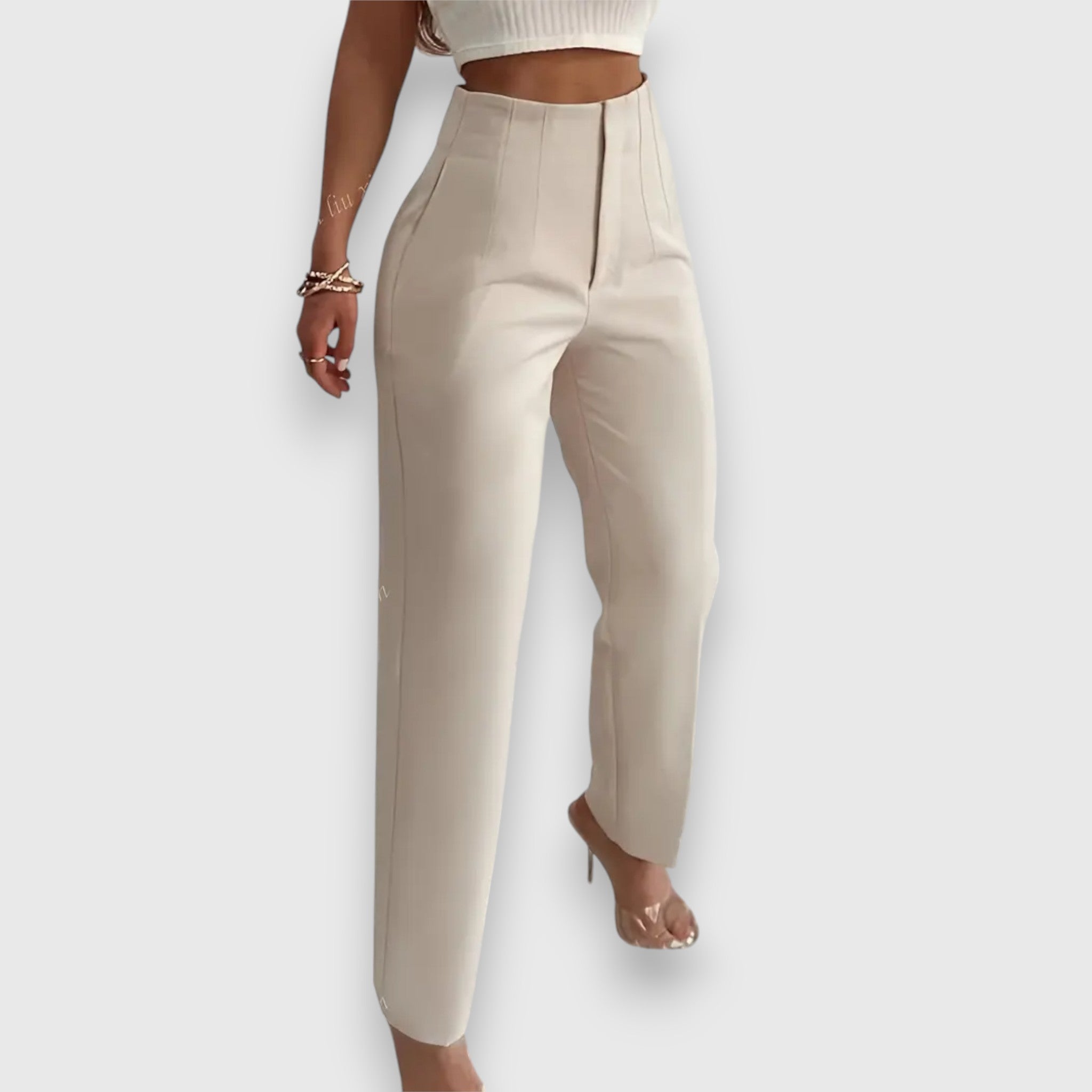 Verena – Elegant High-Waisted Trousers