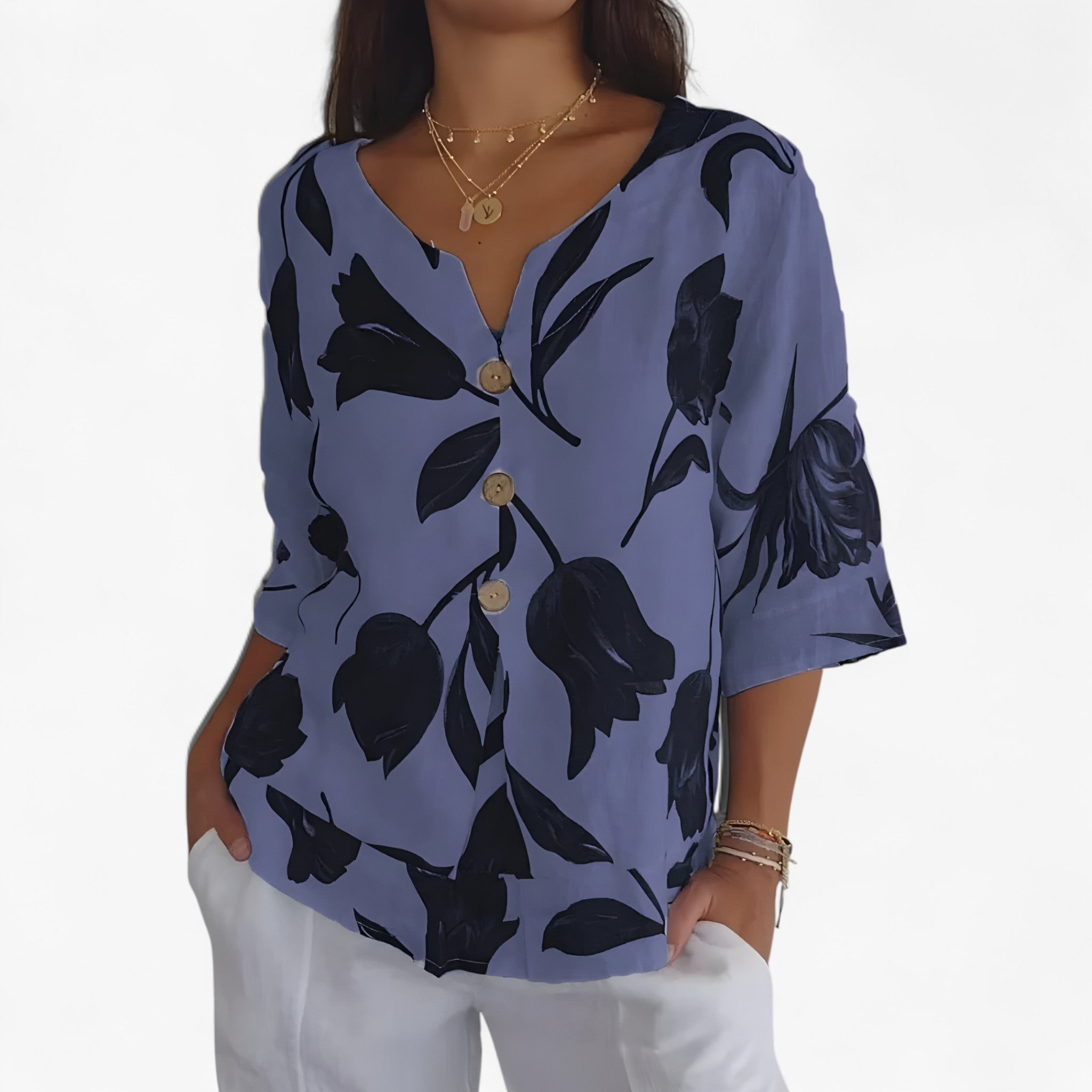 Selah | Blouse with floral print