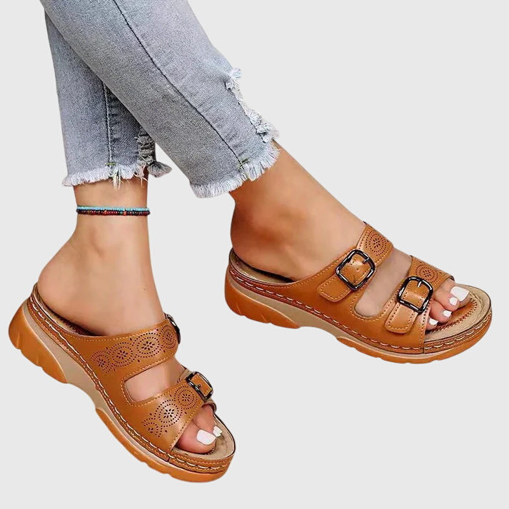 Diora™ Premium Leather Orthopedic Sandals - All-Day Comfort & Superior Support