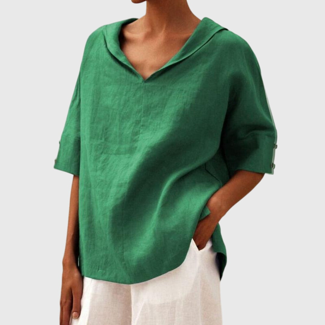 Joanna™ Relaxed-Fit Casual Blouse — Effortless Comfort with Everyday Style