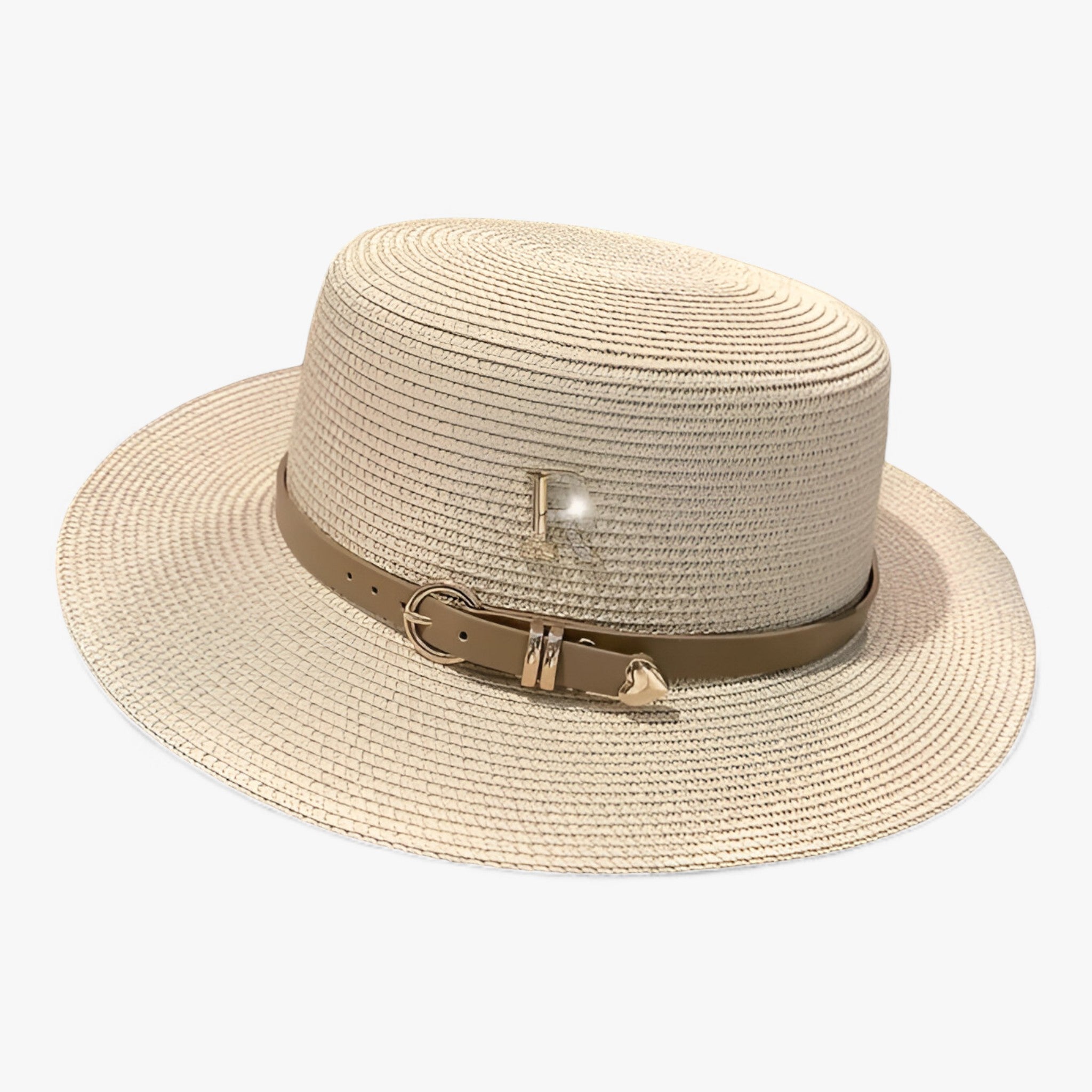 Lily | Flat straw hat: elegant sun protection for the summer
