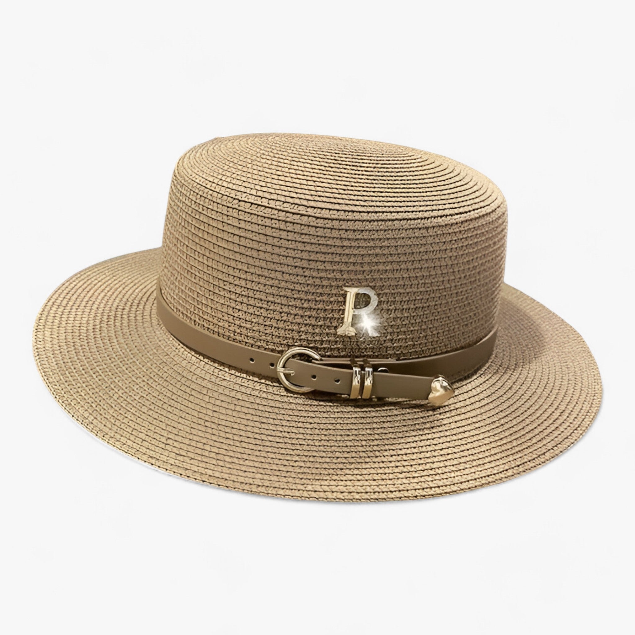 Lily | Flat straw hat: elegant sun protection for the summer