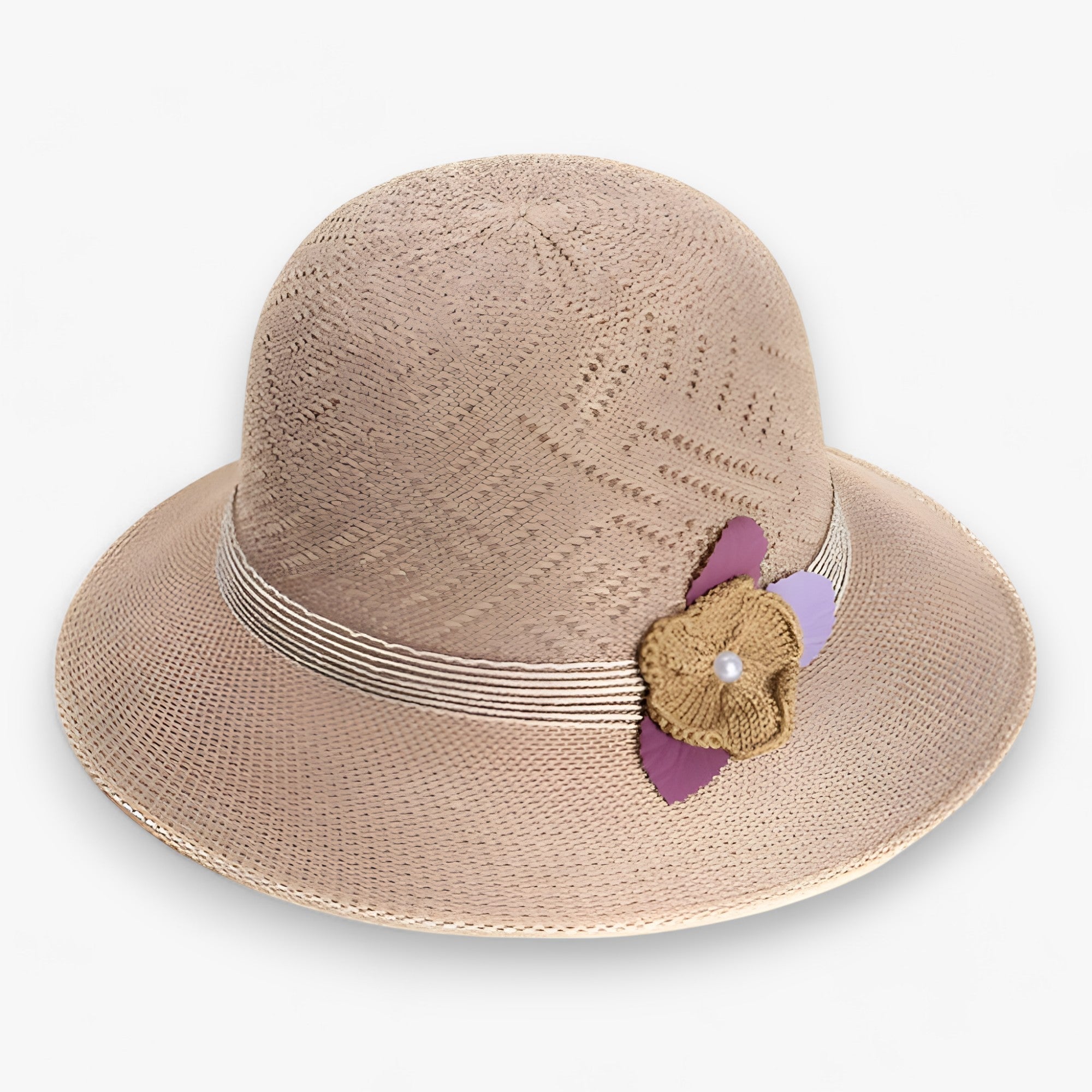 Sun hat with flowers - Stylish shade and protection