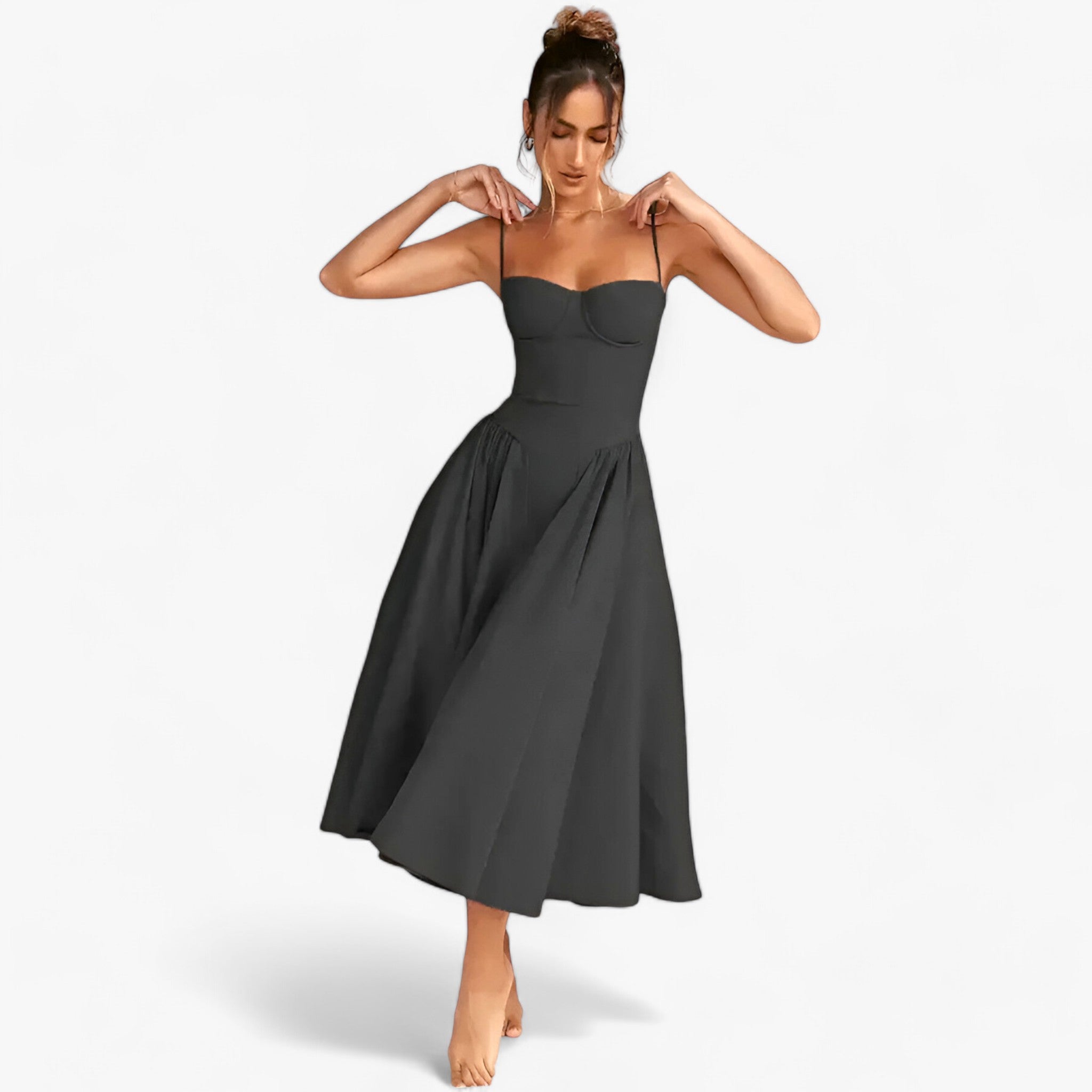 Solana Corset Dress – Timeless Elegance in a Slim Silhouette