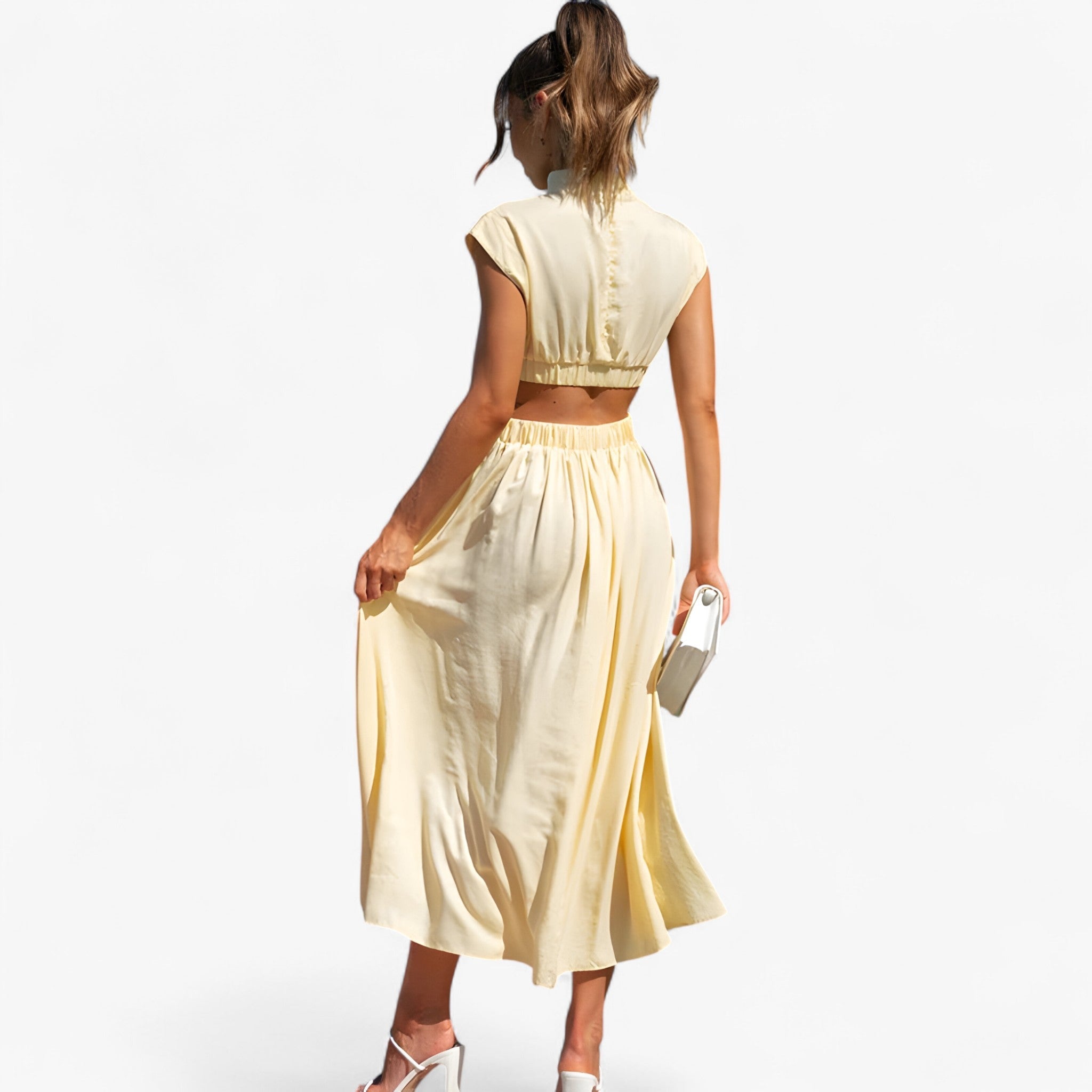 Elena | Exclusive high-neck dress for an elegant look